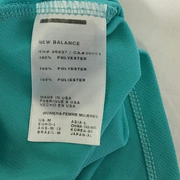 NEW BLANCE M Green Pullover Raglan Long Sleeve Round Neck Athletic Top B131 - Picture 7 of 7